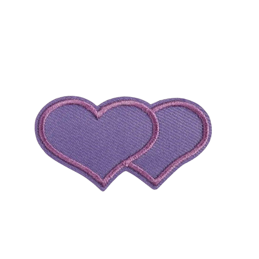 Iron-on/Sew-on Embroidered Purple Heart Patch – 3.1 cm x 5.7 cm for Hoodies, Hats, Bags & DIY Fashion