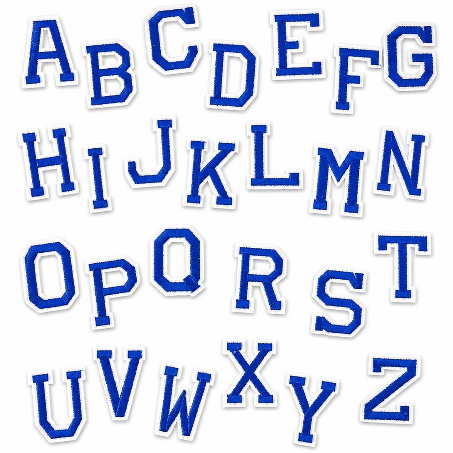 Iron On/ Sew On Patches - Blue Varsity Letter