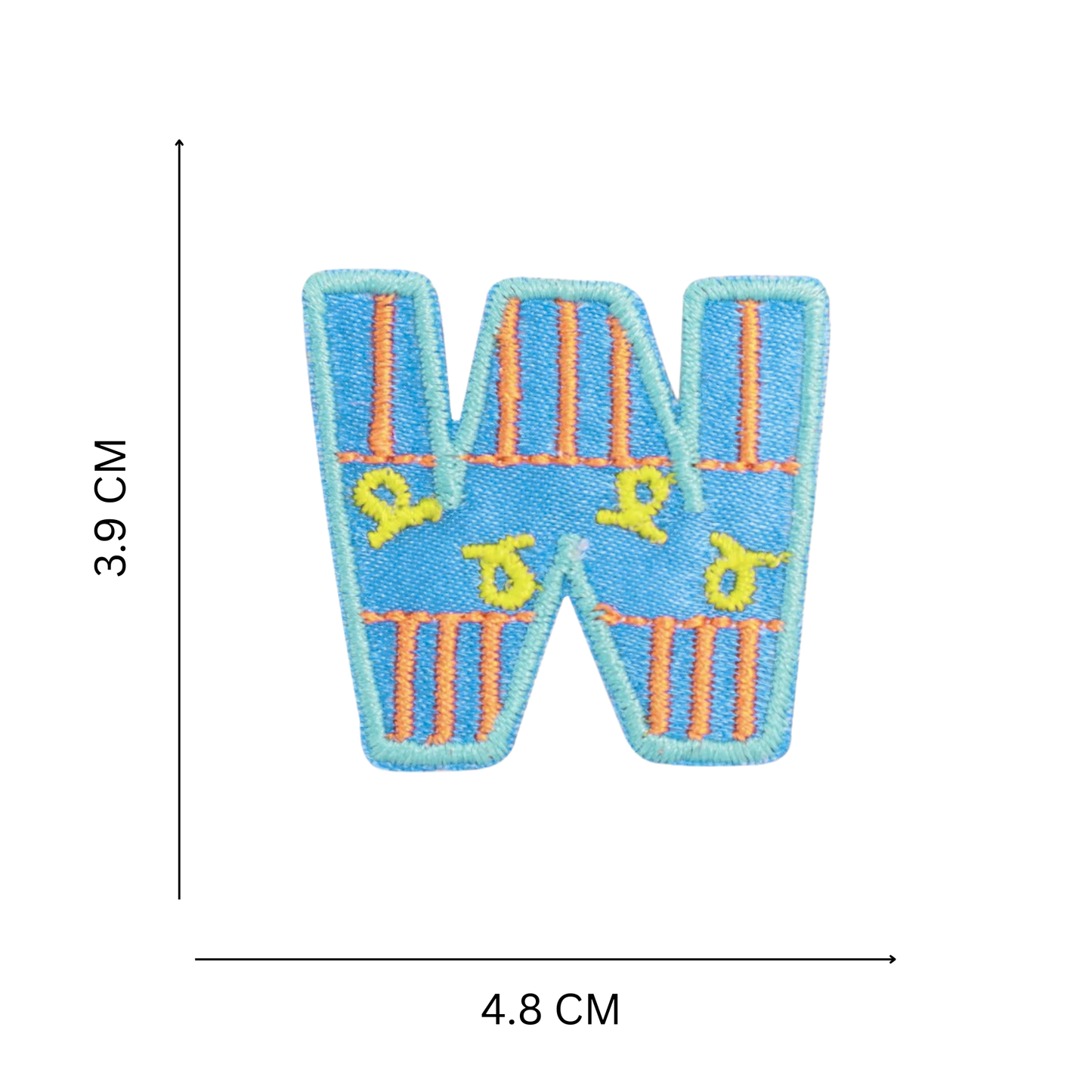 Iron On Cartoon Alphabet Patch Set