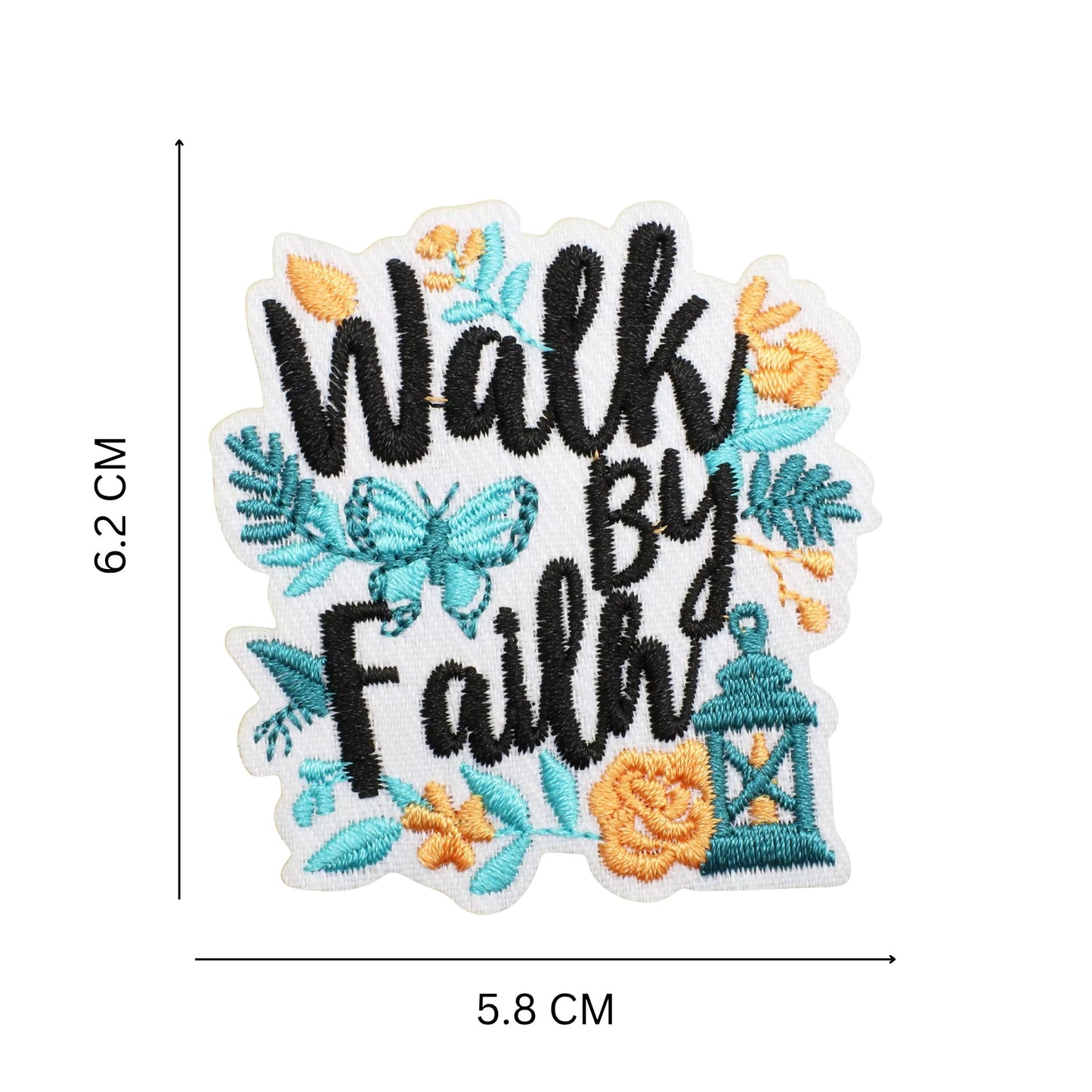 Spring Color Faith Patches – Iron-On Embroidered Scripture Words for Apparel & Gifts
