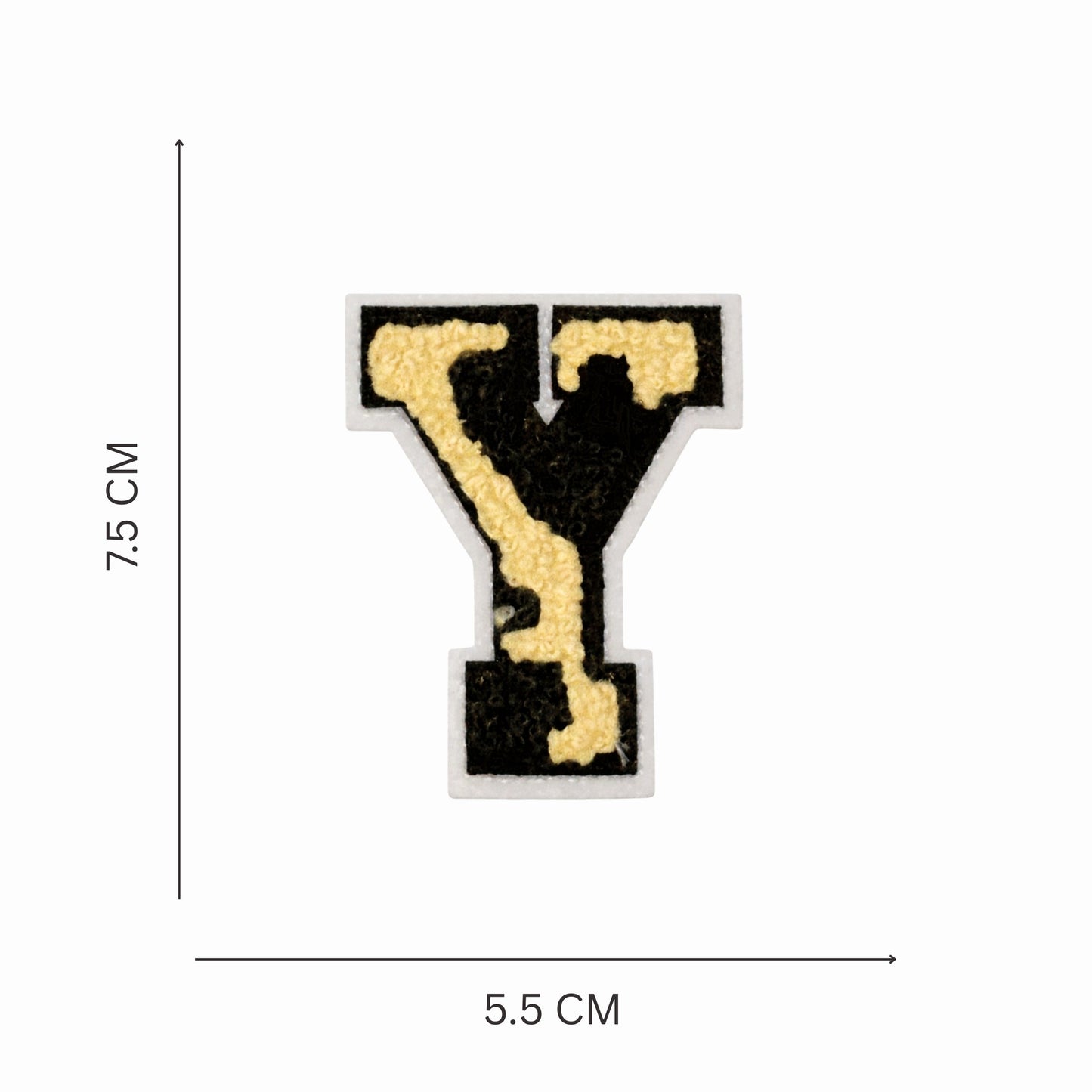 Camouflage Alphabet Iron-On Letter Patch, Green Black & Beige