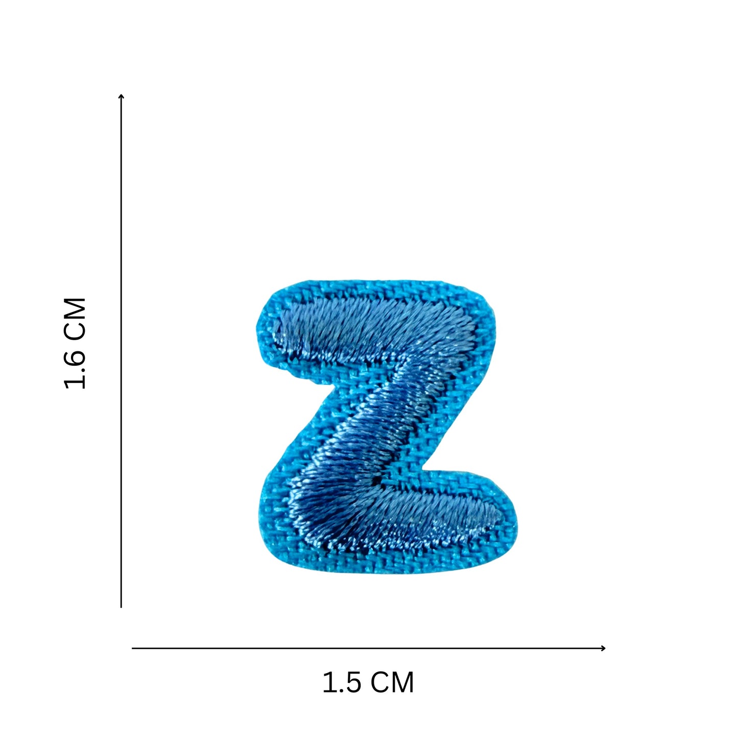 Mini Alphabet Iron On Patches Embroidered Pastel Letters, Size 1.6 cm approx.