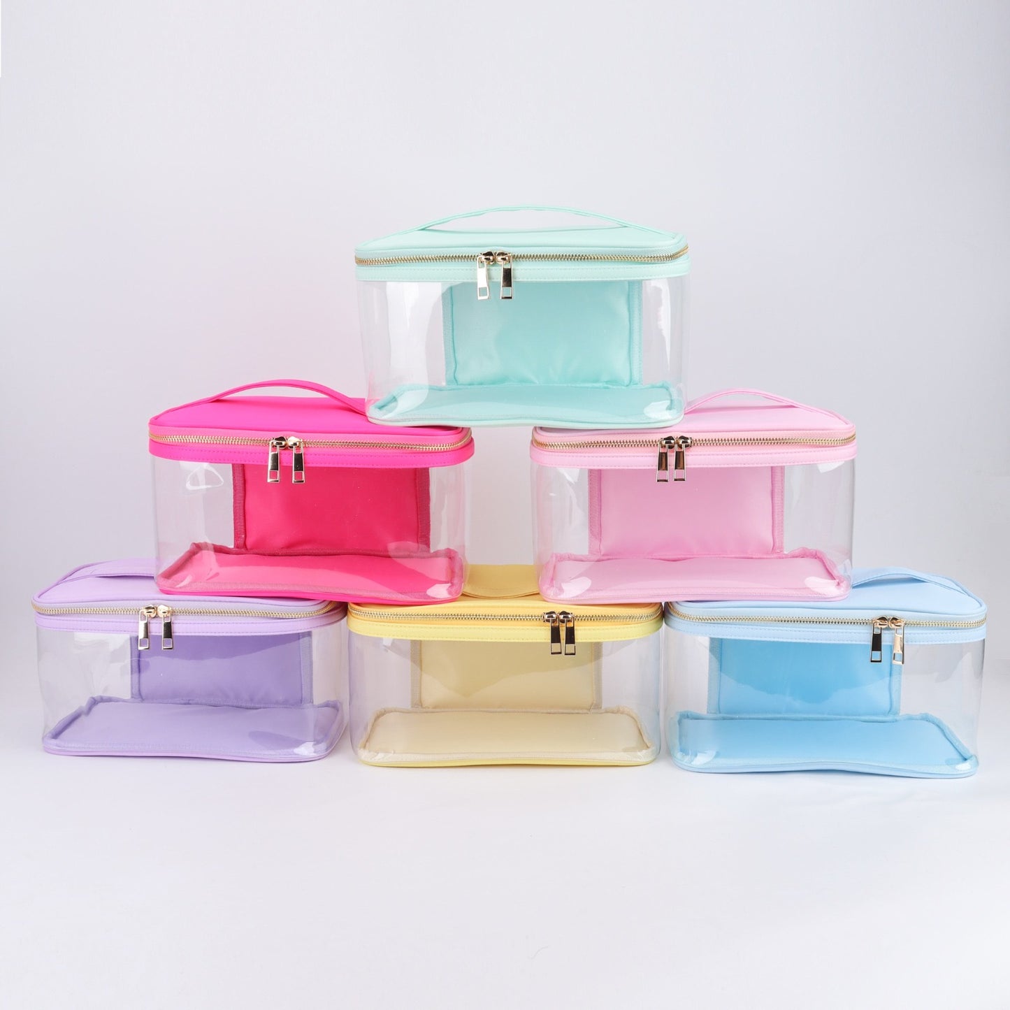 Personalizable Tall Multi-Purpose Clear Pouch – Stylish, Functional, and Customizable with Our Patches and Fun Details